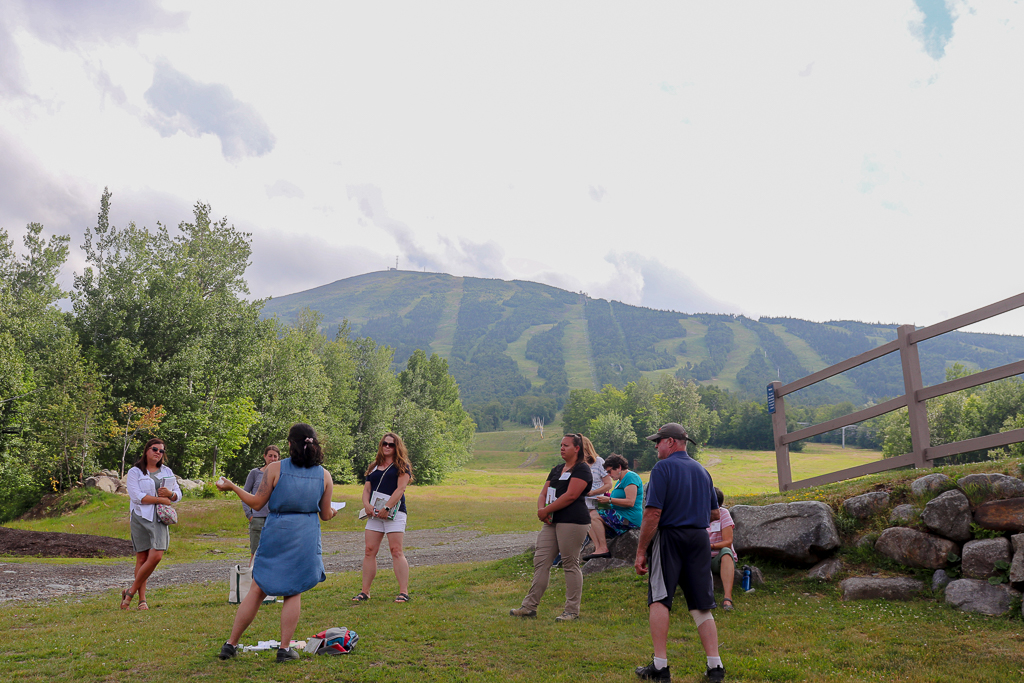 A professional development training at the base of Sugarloaf mountain.